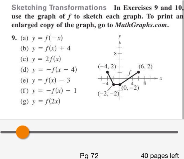 Solved Sketching Transformations In Exercises 9 And 10 Use