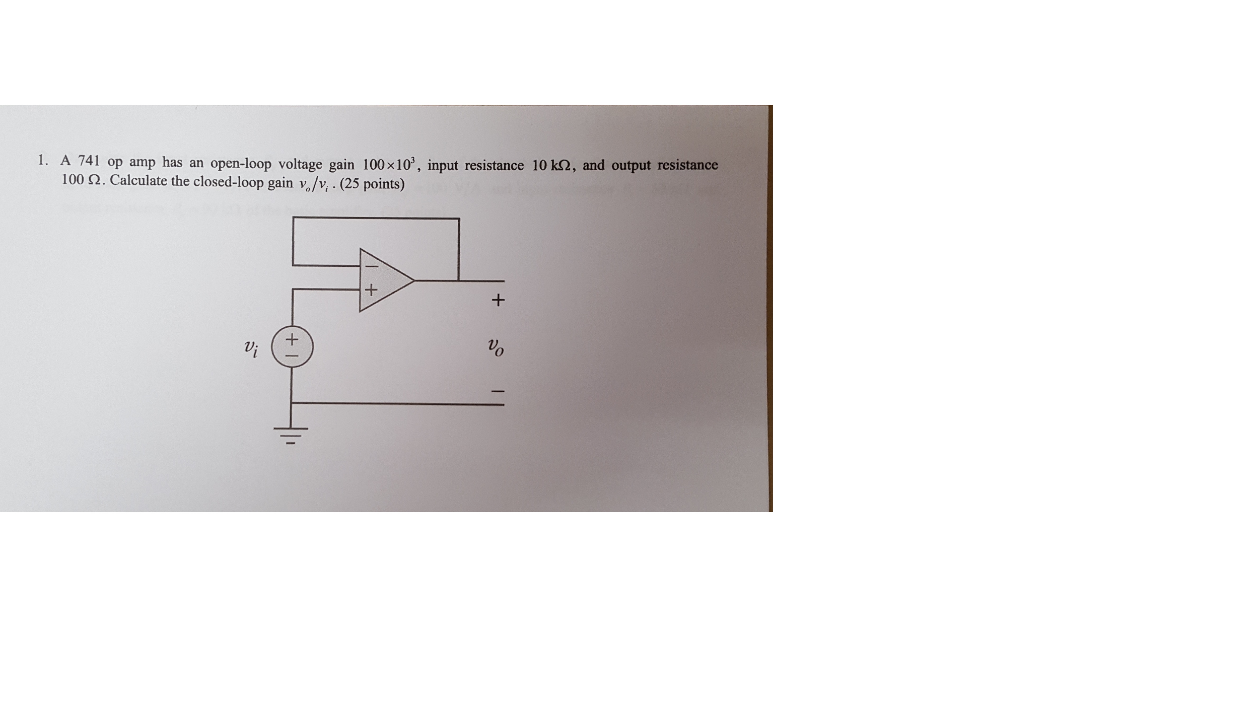 solved-a-741-op-amp-has-an-open-loop-voltage-gain-100-times-chegg