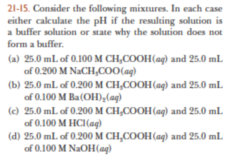 Solved Consider the following mixtures. In each case either | Chegg.com
