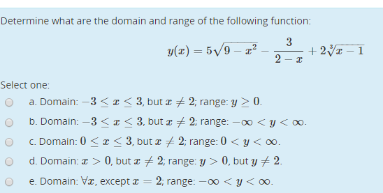 domain and range of square root of 49 x 2