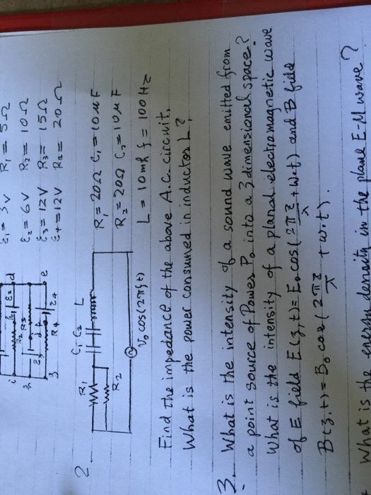 Solved Find the impedance of the above A C circuit What Circuit Diagram