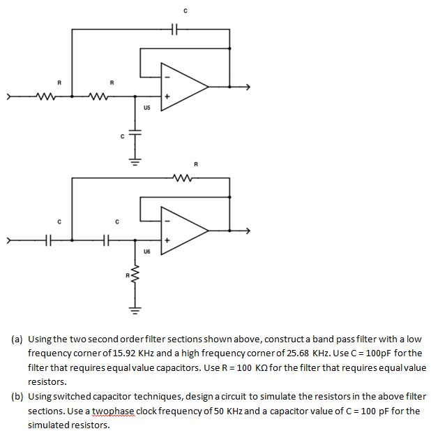 Solved (a) Using The Two Second Order Filter Sections Shown | Chegg.com