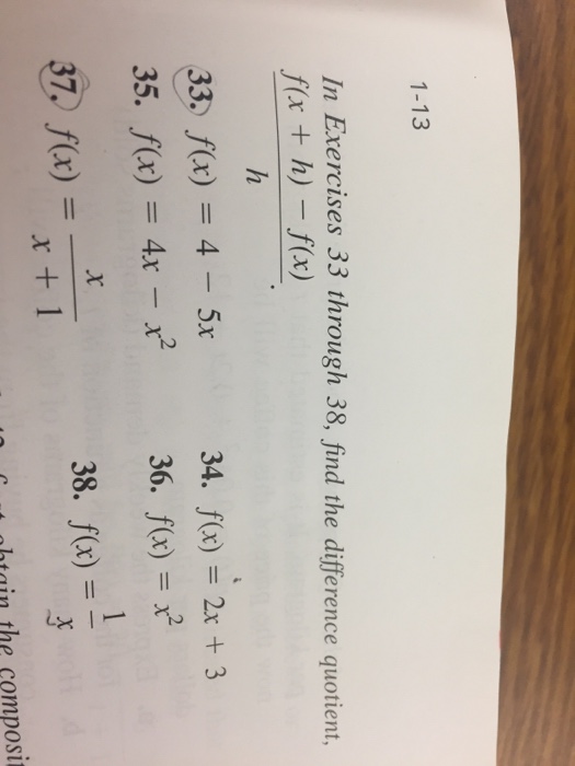 Solved In Exercises 33 through 38, find the difference | Chegg.com