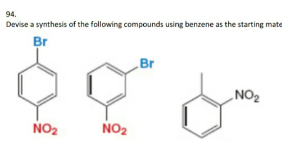 Solved 94. Devise a synthesis of the following compounds