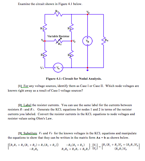 Solved Examine the circuit shown in Figure 4.1 below | Chegg.com