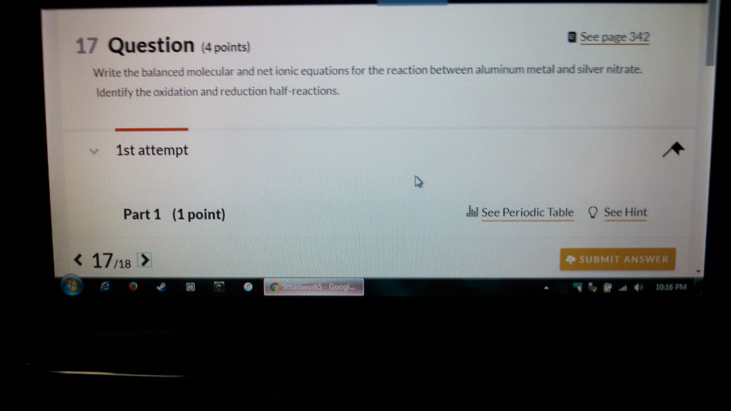 Solved a See page 342 17 Question (4 points) Write the | Chegg.com