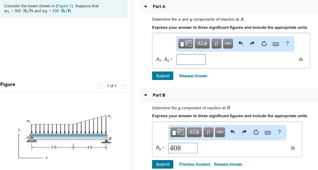 Solved Consider the beam shown in (Figure 1). Suppose that | Chegg.com