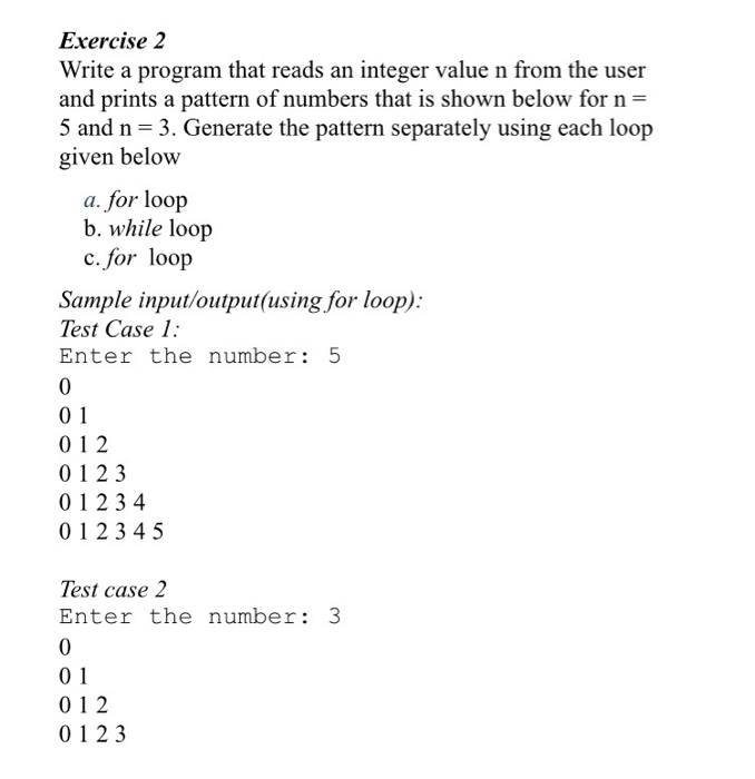 Solved Write A Program That Reads An Integer Value N From Chegg Com