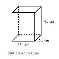 Solved find the volume to the prism, round to the nearest | Chegg.com