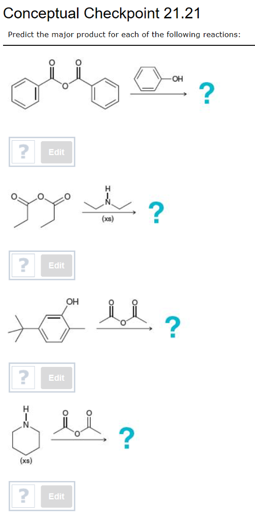 Solved Predict the major product for each of the following | Chegg.com