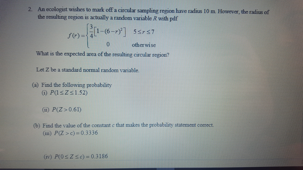 solved-an-ecologist-wishes-to-mark-off-a-circular-sampling-chegg