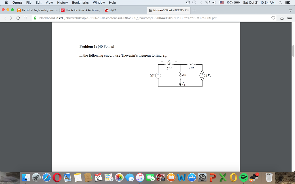 Solved Opera File Edit View History Bookmarks Window Help @ | Chegg.com