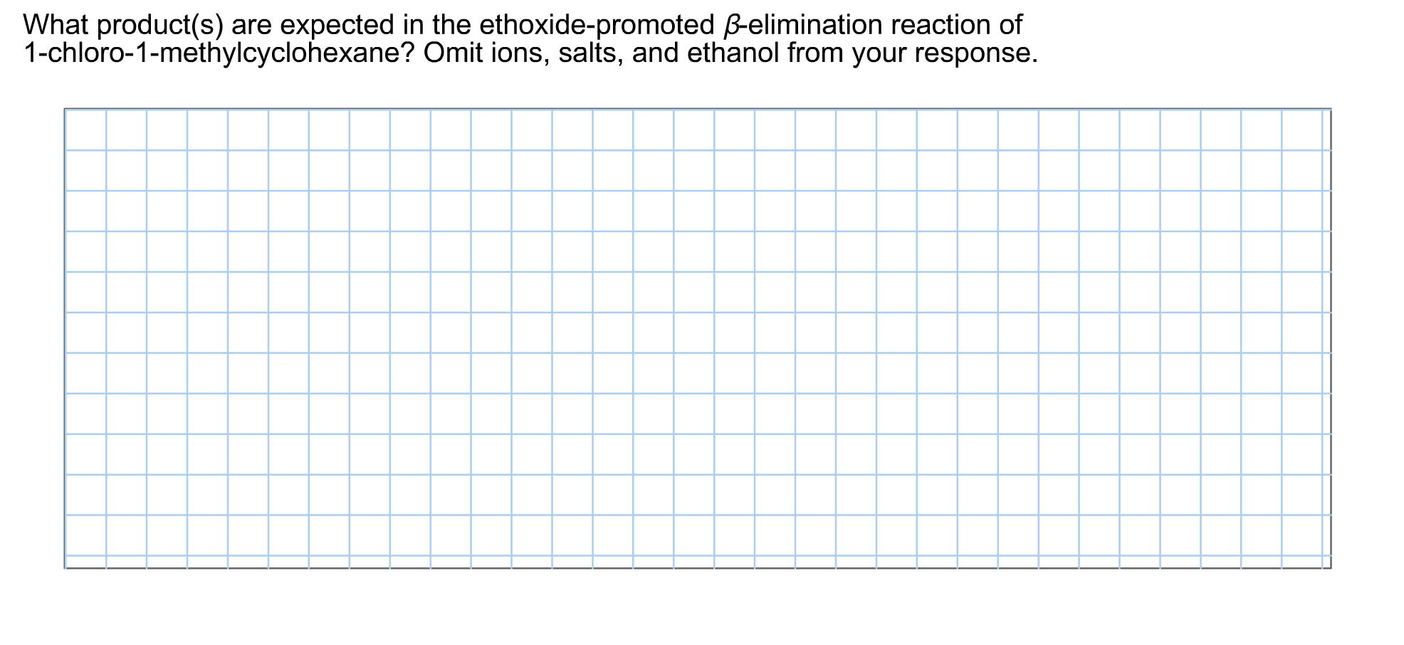 Solved What product(s) are expected in the ethoxidepromoted