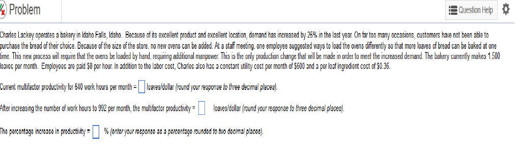 lackey operates differently ovens loaves multifactor constant manpower decimal