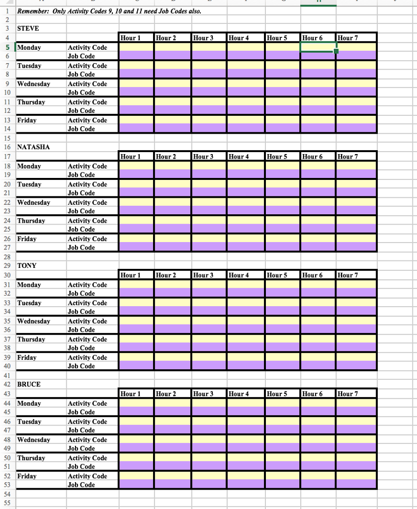 The instructions are attached first then the excel | Chegg.com