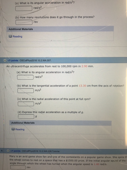 Solved An Ultracentrifuge Accelerates From Rest To 100, 0...