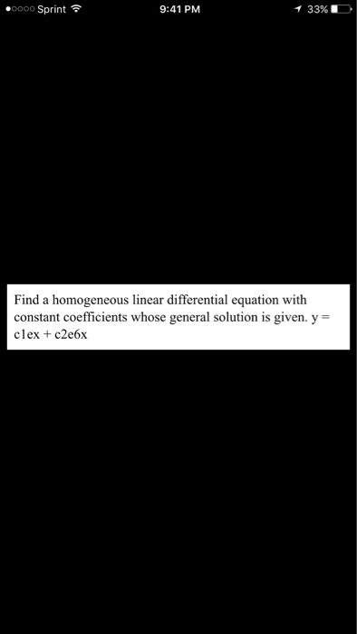 Solved Find a homogeneous linear differential equation with | Chegg.com