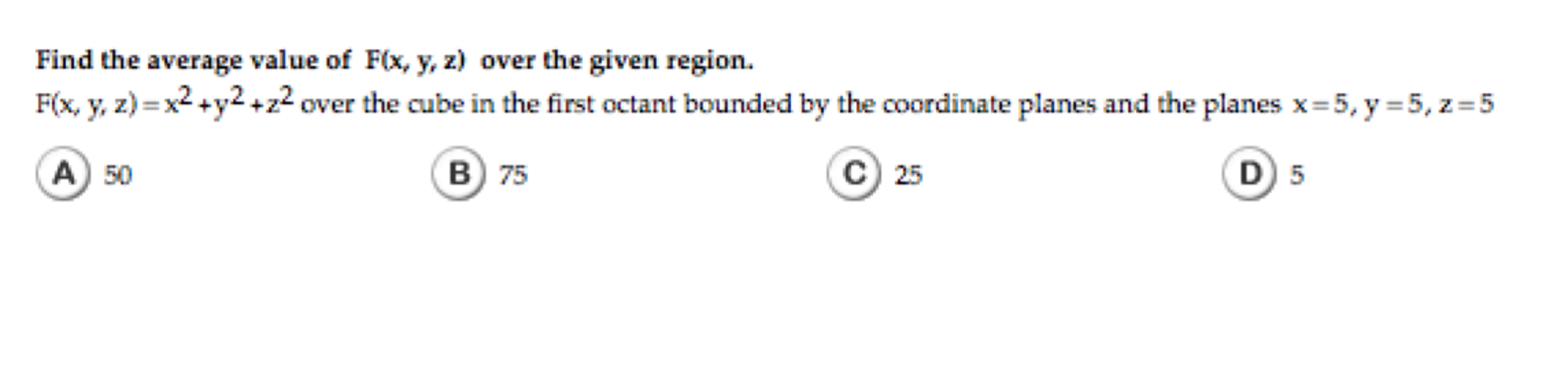 Solved Find The Average Value Of F X Y Z Over The Given