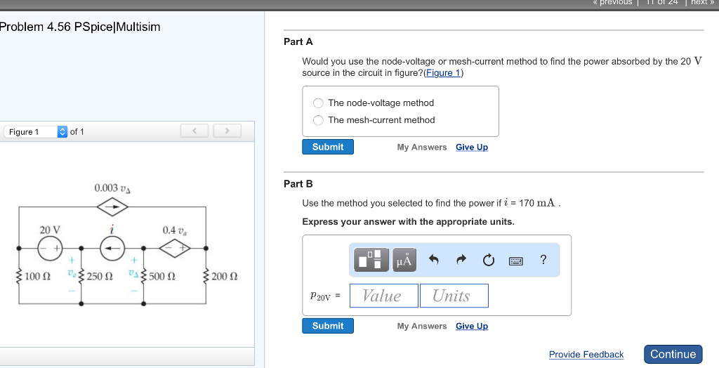 Solved Would you use the node-voltage or mesh-current | Chegg.com