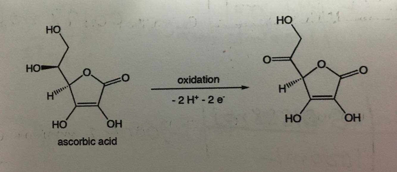 Solved The oxidation of ascorbic acid yields dehydroascorbic | Chegg.com