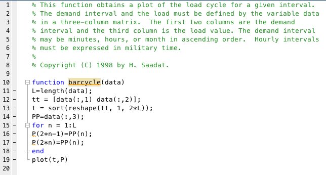 Solved Barcycle function: my code : | Chegg.com
