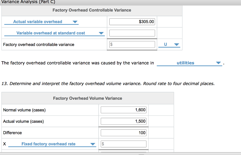 Solved Instructions provided the standard prices, rates,