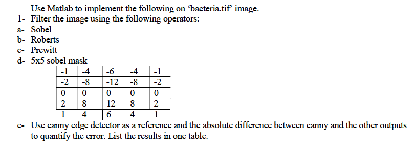 Solved Use Matlab to implement the following on | Chegg.com