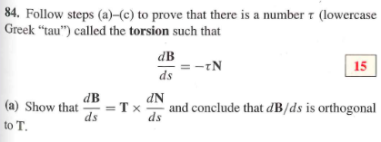 Solved B) Differentiate B (dot) B = 1 With Respect To S To | Chegg.com