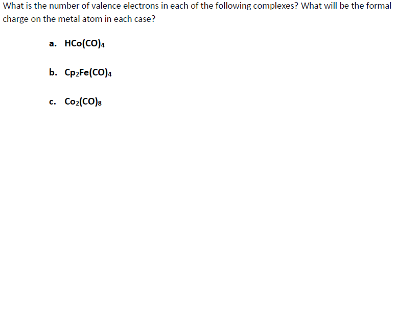 Solved What Is The Number Of Valence Electrons In Each Of Chegg Com   PhpXt2Skk 