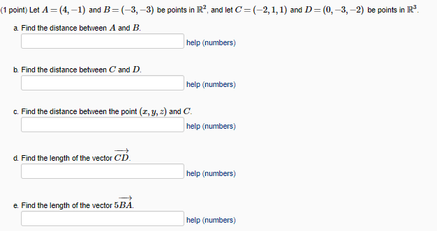 Solved (I point) Find a . bifa=(-4,- 3.2) an d b-(-1,4,5) | Chegg.com