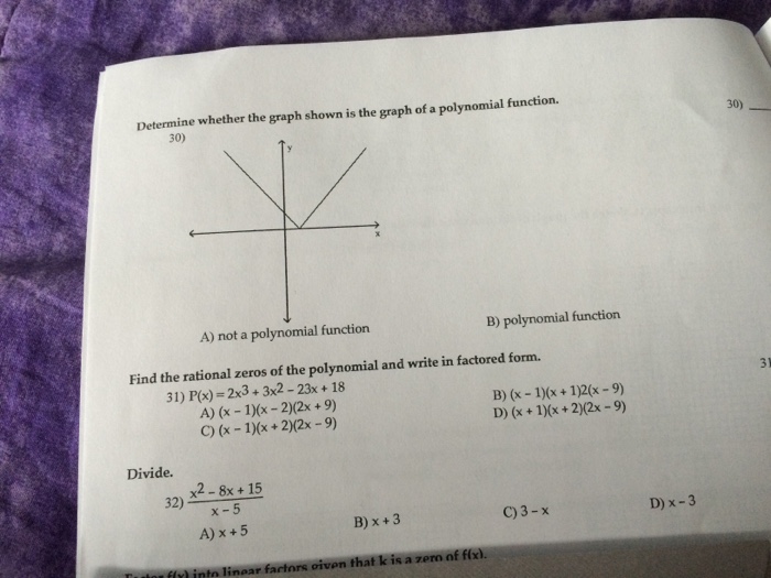 Solved Determine whether the graph shown is the graph of a | Chegg.com
