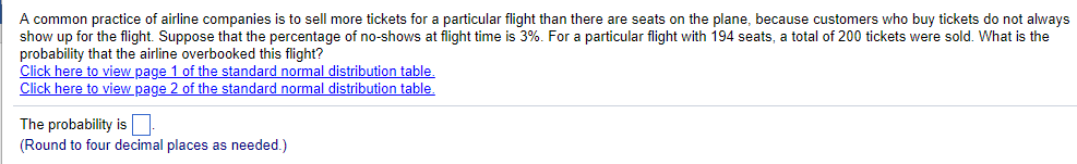 Solved A common practice of airline companies is to sell | Chegg.com