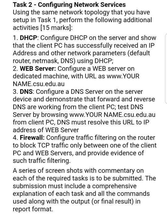 Solved Answer assignment no. 3 based on network design