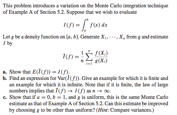 Solved This problem introduces a variation on the Monte | Chegg.com