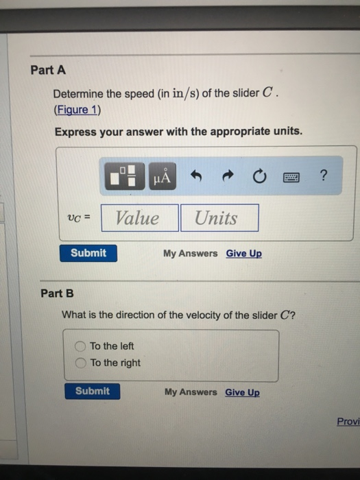 Solved Bar AB Rotates At Omega 9 Rad s In The Clockwise Chegg