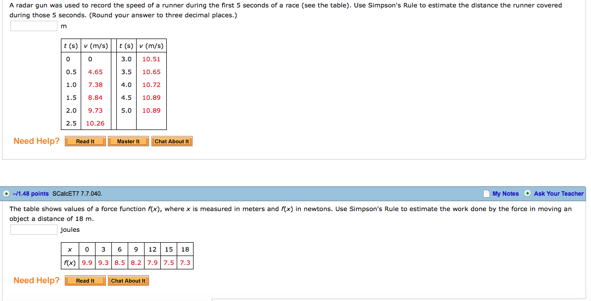 solved-a-radar-gun-was-used-to-record-the-speed-of-a-runner-chegg