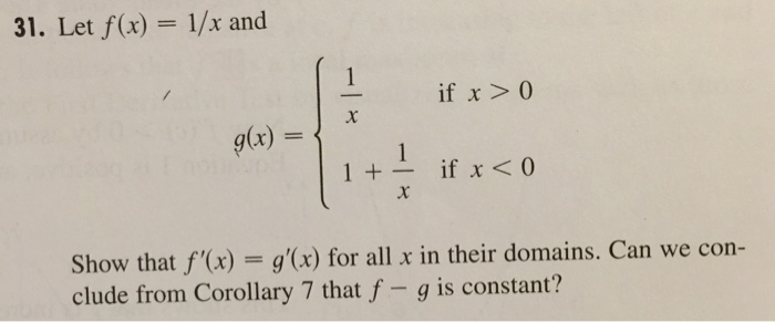 Solved Let F X 1 X And G X {1 X If X 0 1 1 X If X