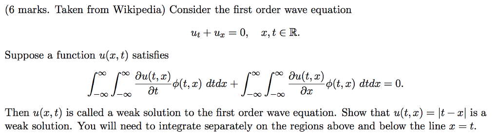 Solved (6 marks. Taken from Wikipedia) Consider the first | Chegg.com