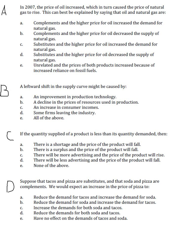 Solved In 2007, the price of oil increased, which in turn | Chegg.com