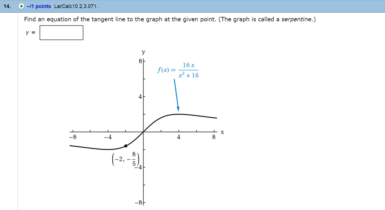 Solved Find the derivative of the algebraic function | Chegg.com