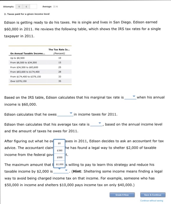 Solved Edison is getting ready to do his taxes. He is single