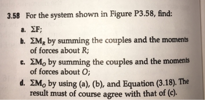 Solved 3.58 For the system shown in Figure P3.58, find: b. | Chegg.com