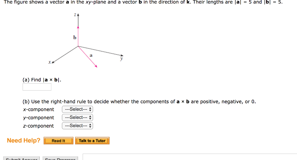 Solved: The Figure Shows A Vector A In The Xy-plane And A | Chegg.com