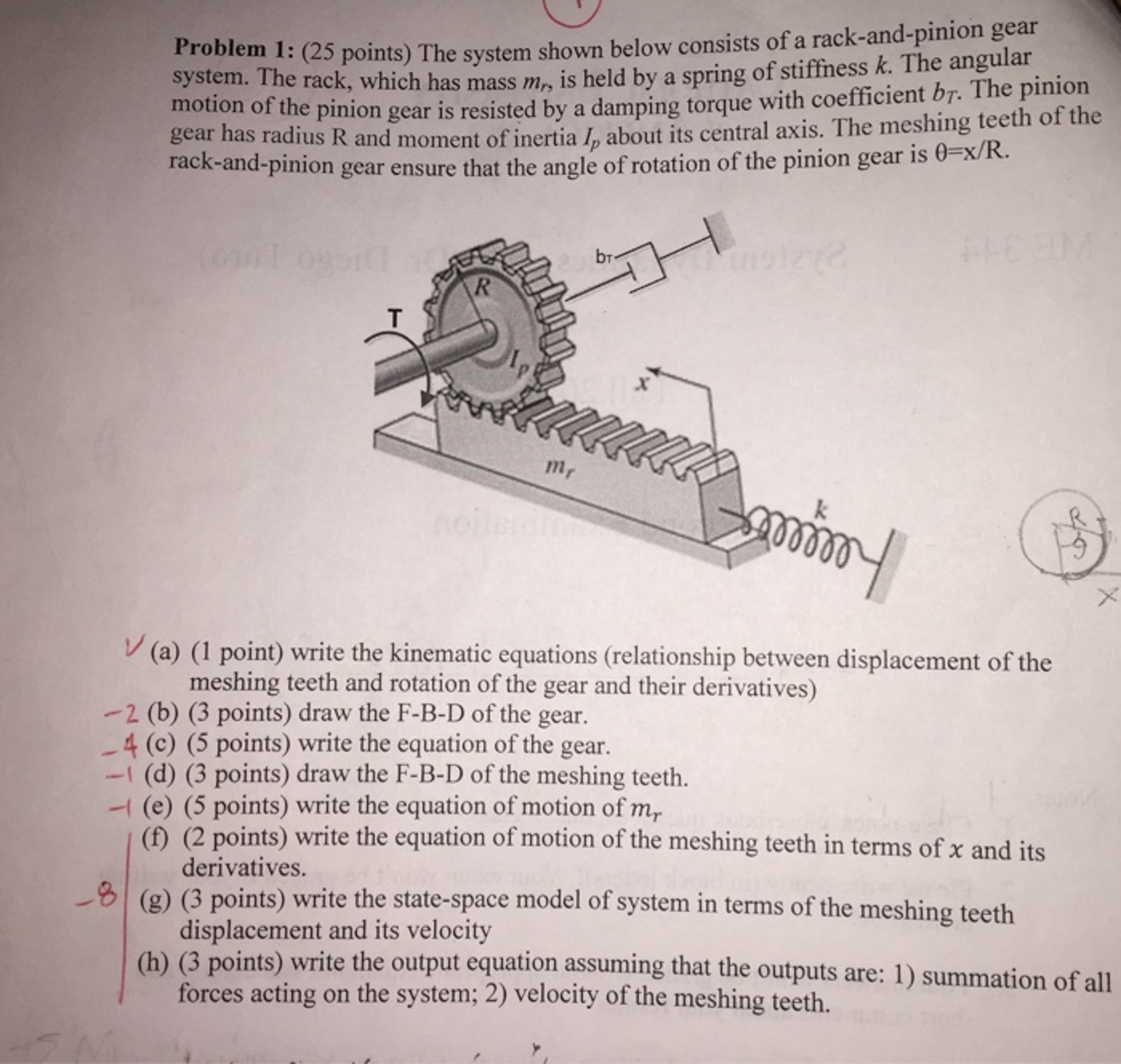 System dynamics, write the kinematic equation of
