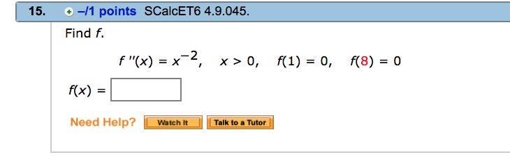 Solved Find f. (Use C for the constant of the first | Chegg.com