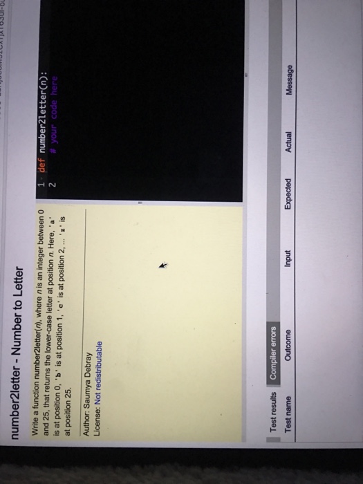 Solved number2letter Number to Letter write a function