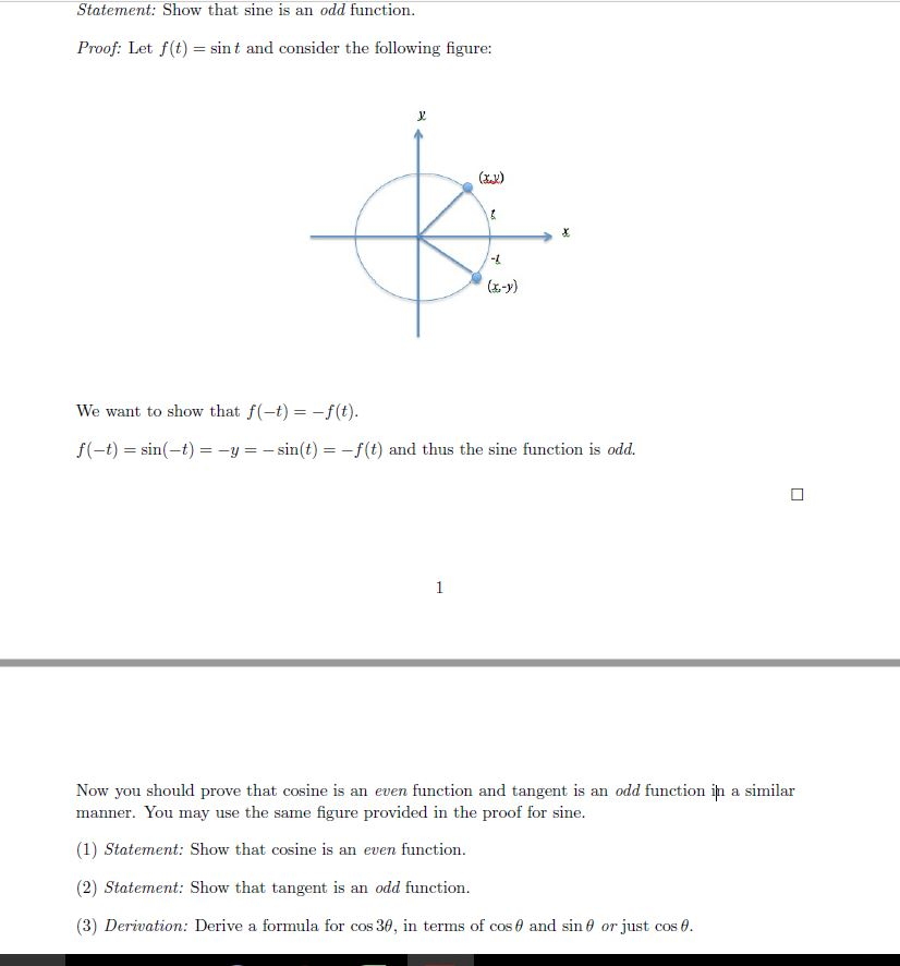 Solved Prove statement 1,2,3 as its hsown in the sample for | Chegg.com