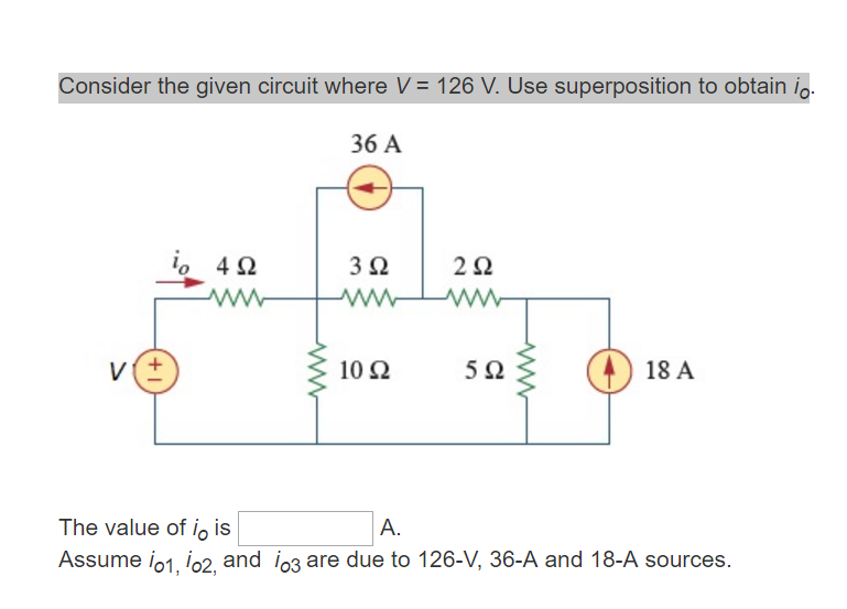 Solved Consider the given circuit where V = 126 V. Use | Chegg.com
