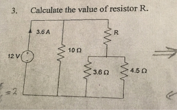 Solved Calculate The Value Of Resistor R. | Chegg.com