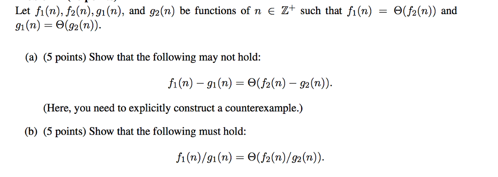 Solved Let f_1(n), f_2(n), g_1(n), and g_2(n) be functions | Chegg.com